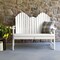 Highwood Usa 4ft Hamilton Dining Height Bench Outdoor Furniture for Patio, Backyard, Garden AD-BEN-HM1-WHE - alternate 2